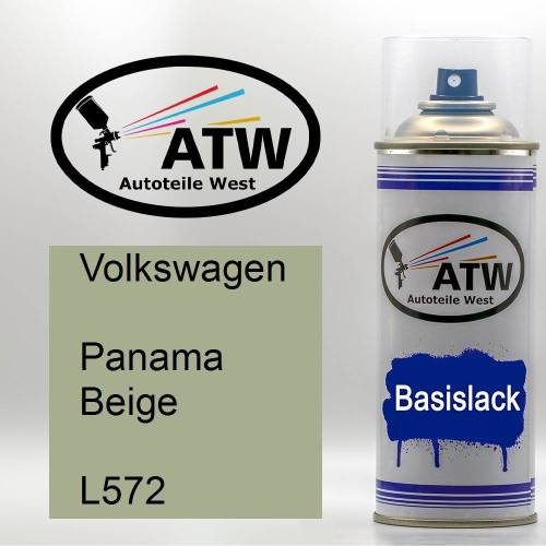 Volkswagen, Panama Beige, L572: 400ml Sprühdose, von ATW Autoteile West.